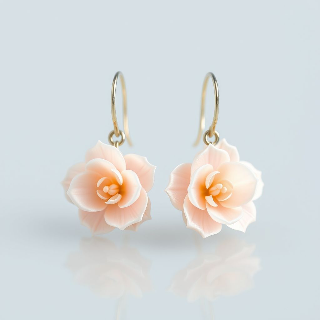 boucle d oreille fleurs