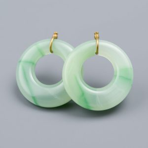 boucle d'oreille en jade