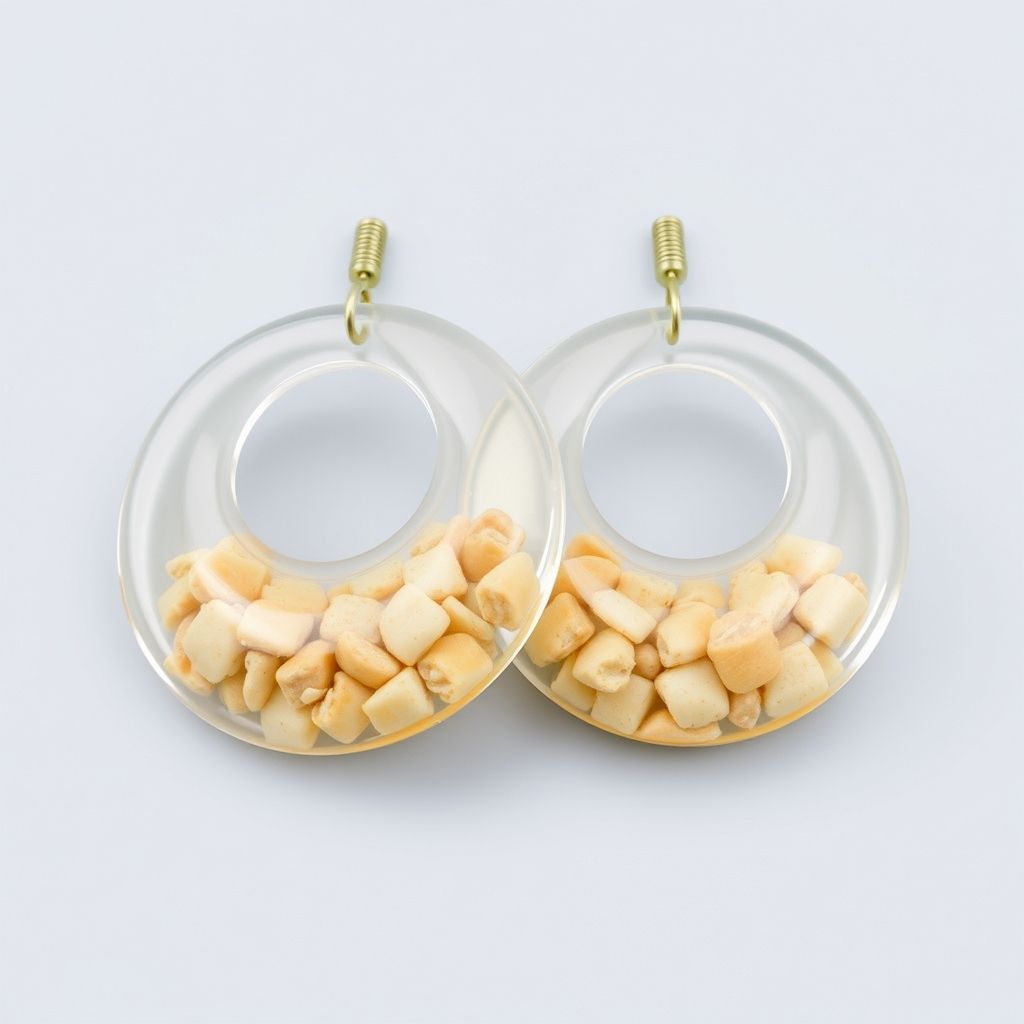 boucle d'oreille graine de cafe