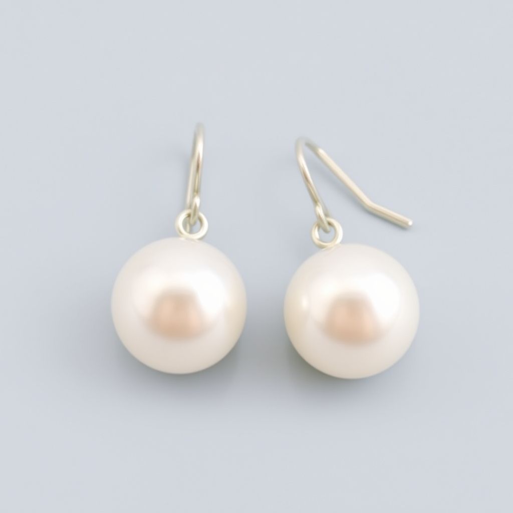 boucle d'oreille perle porté