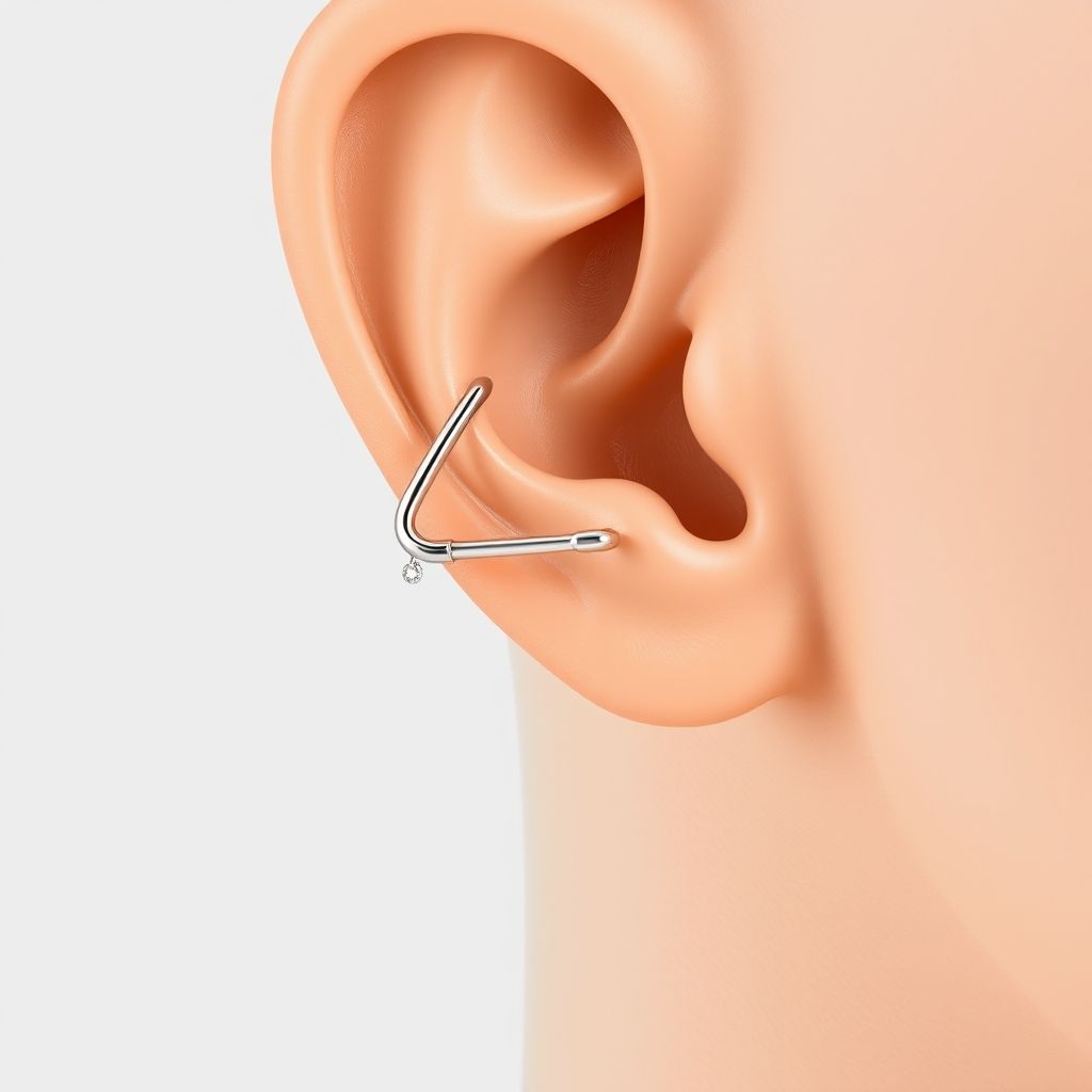 boucle d oreille epingle a nourrice - Image 2