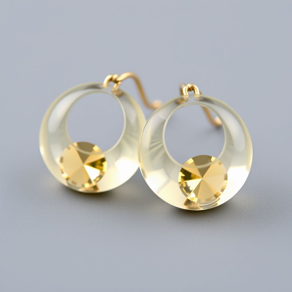 boucle d'oreille 3 anneaux or - Image 2