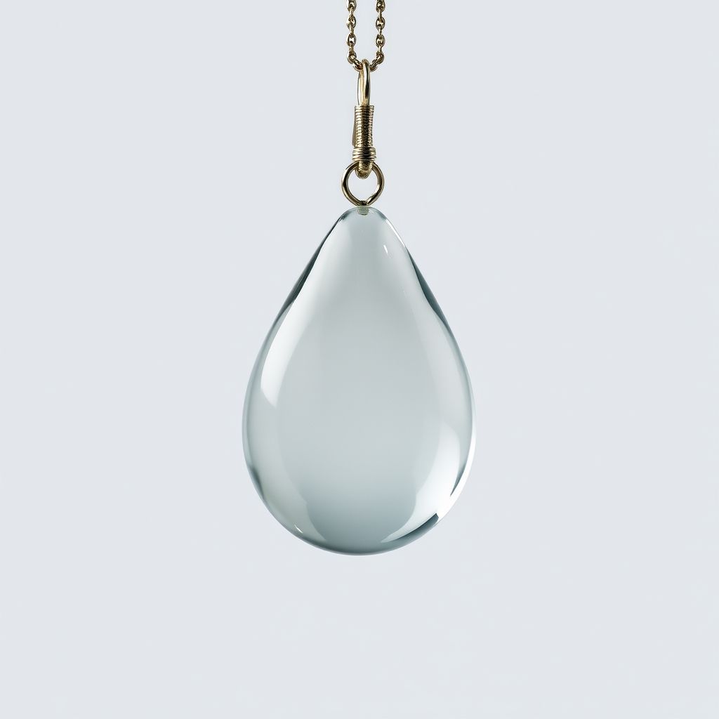 boucle d'oreille or goutte d'eau - Image 2