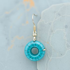 boucle d'oreille turquoise indien