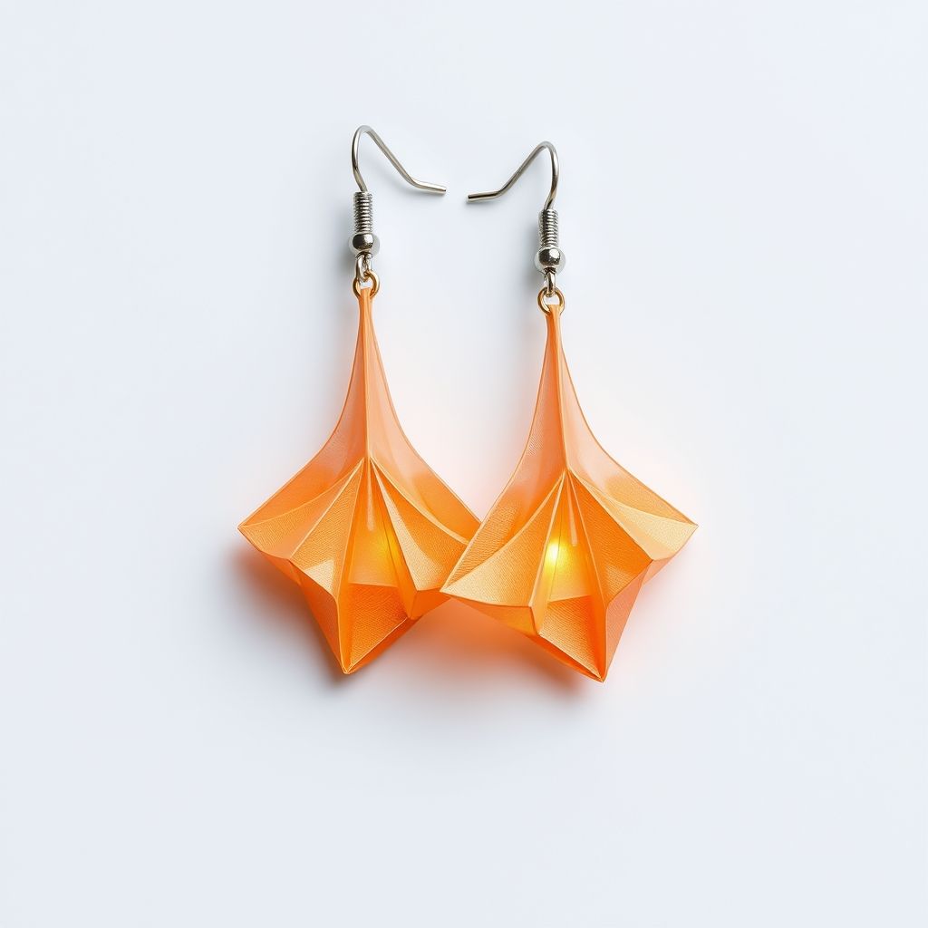 boucle oreille origami - Image 2